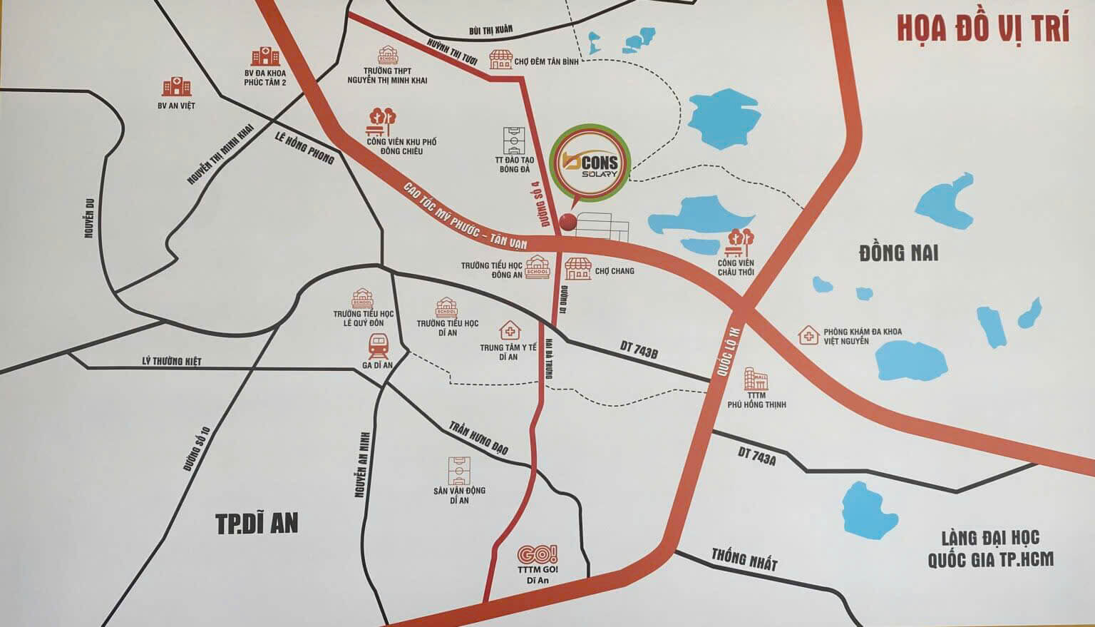 Bản đồ vị trí Bcons Solary